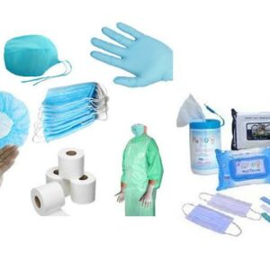 blue disposable surgical gowns