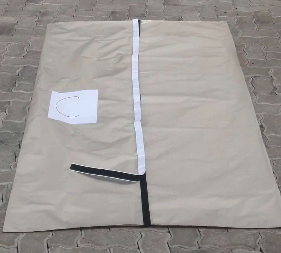 Body Bag + U-Shape ZIP Hospital Body Bags s - Cream