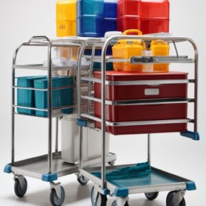 3 tier medical trolley