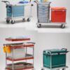 5 drawer Emergency trolley - red