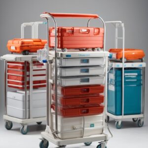 NX1002 Servo-X Folding Linen Trolley (2 x 100L Canvas Bags)