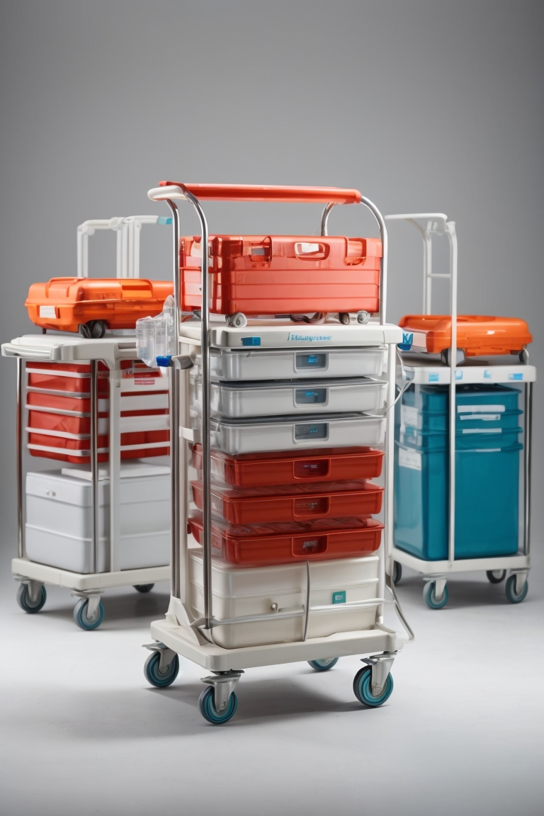 Emergency medicine trolley