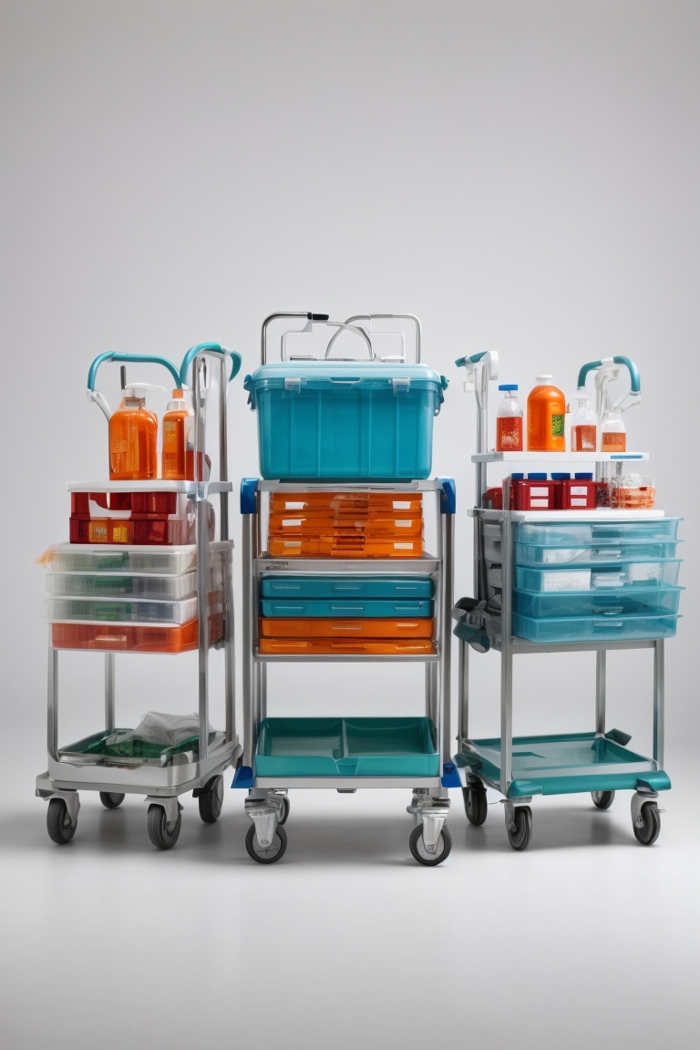 Emergency resuscitation trolley