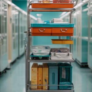 care home medication trolley