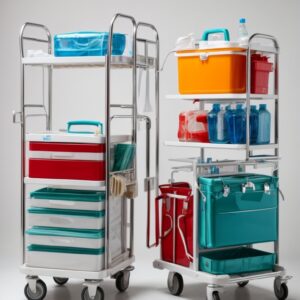 medicine trolley d-34 with 3 shelves 40x60x90cm