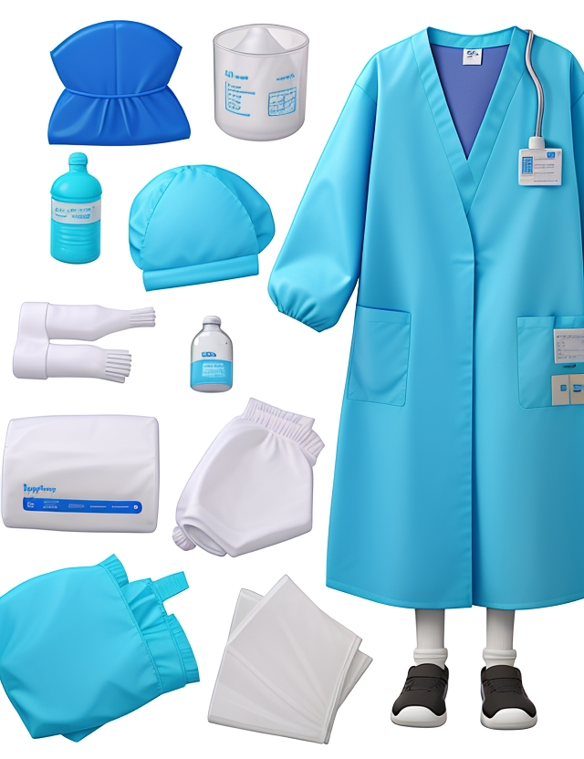 Disposable plastic Mopcap blue