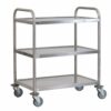 3 tier tea/food trolleys Grade 18/8 stainless