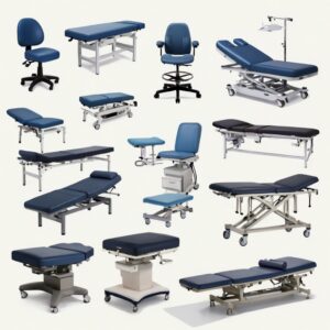 Physician's exam bed