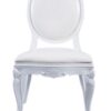 White Padded Back Louis Chair Sell