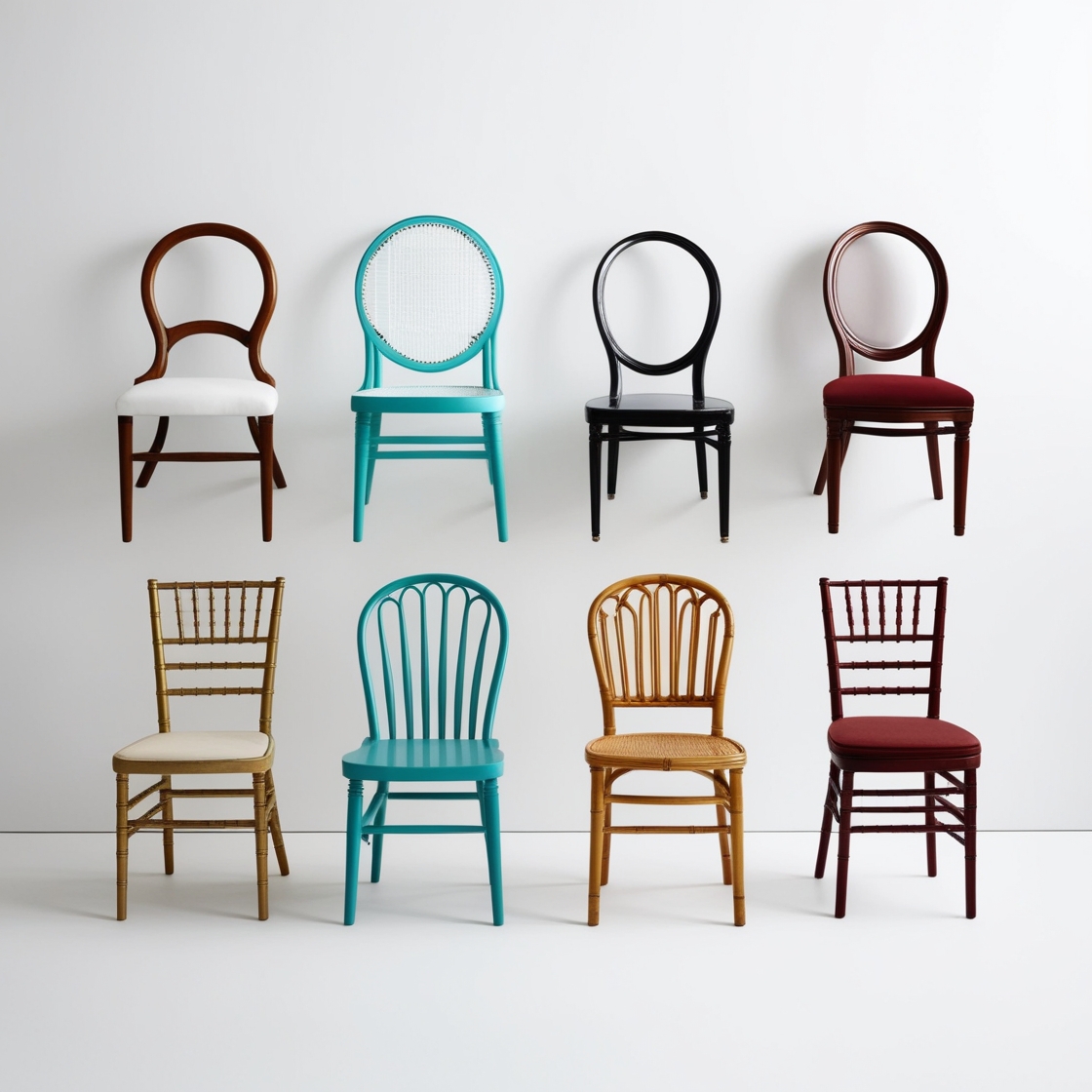 white folding chairs