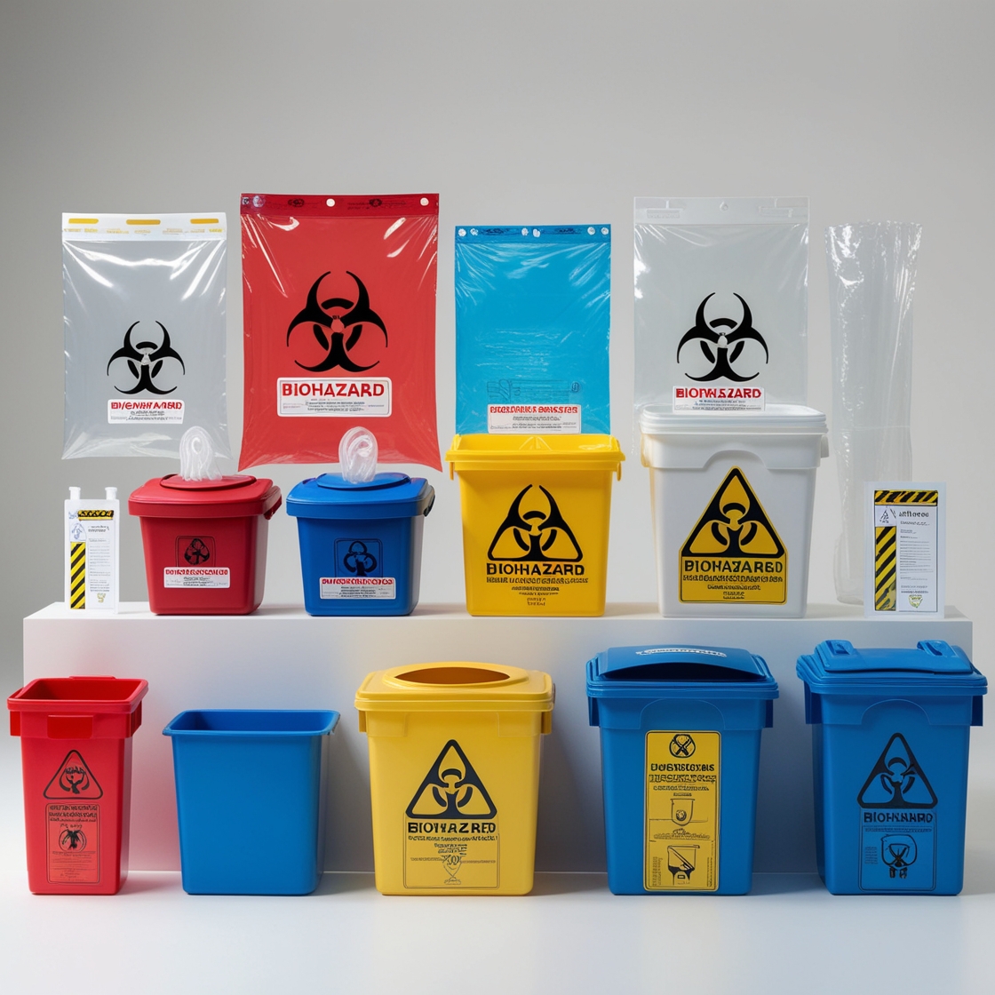 biohazard container for needles