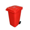 Wheelie Bin - 240L - 2 Wheel - Plastic - Red - 0088