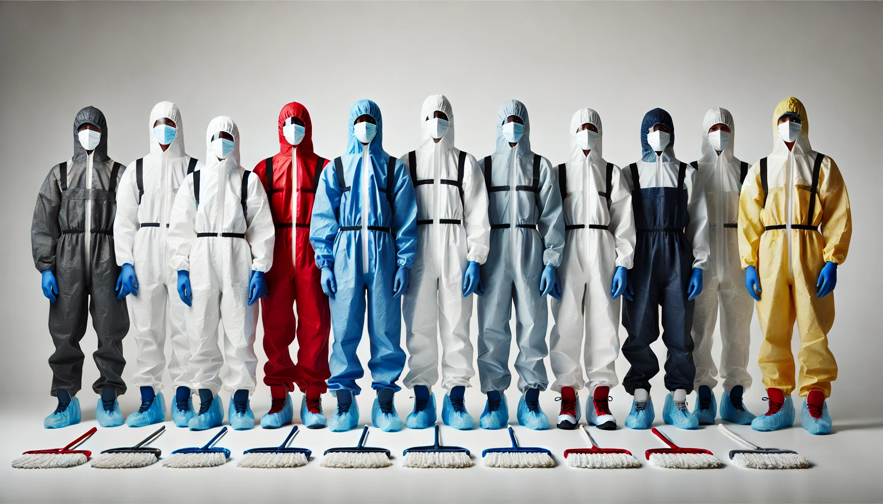 White Disposable Coveralls - Large