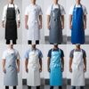 white chef apron