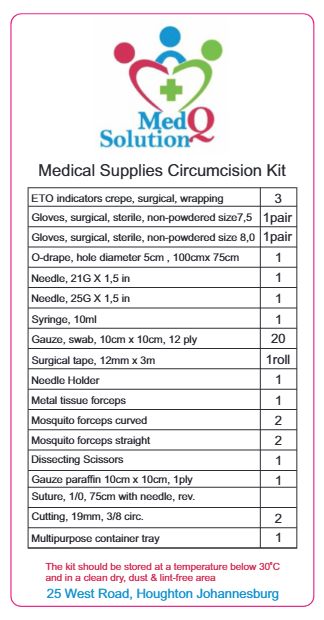 Disposable circumcision kits