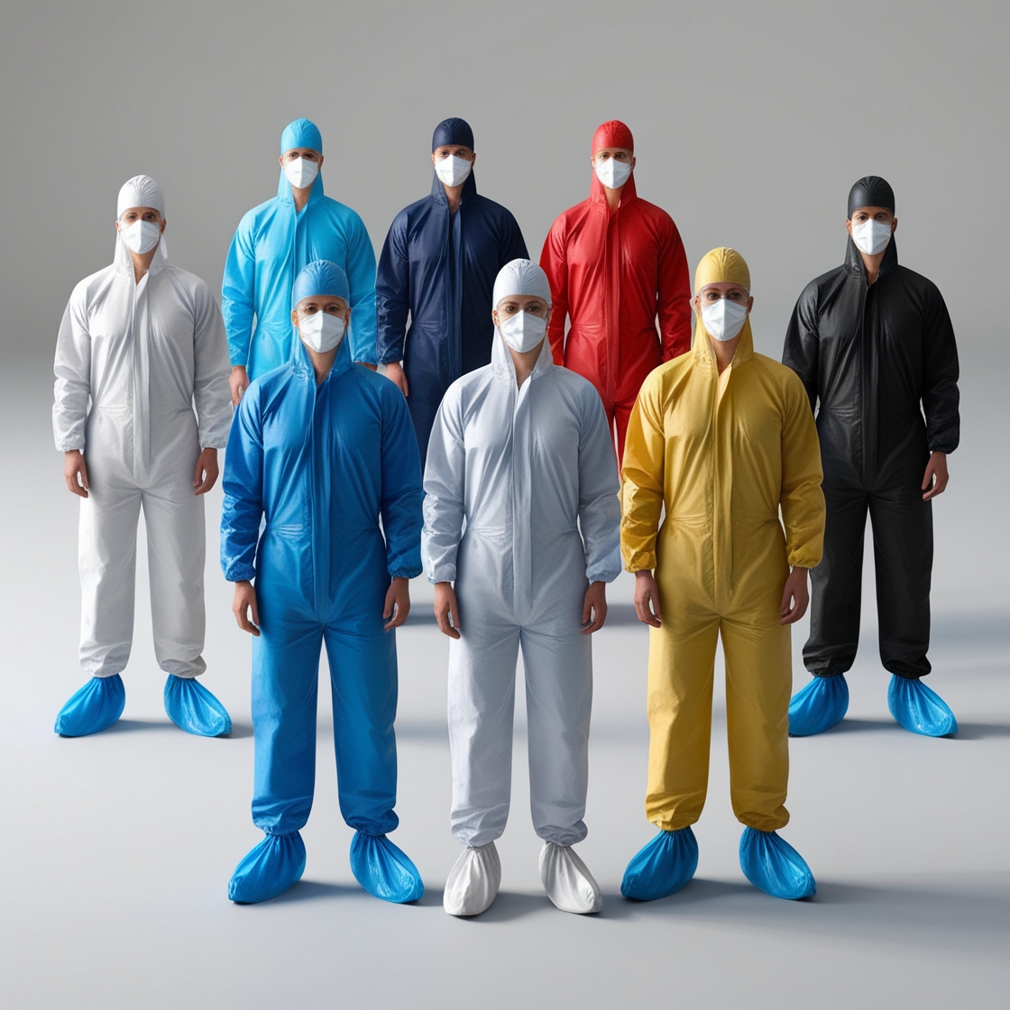 Disposable Coveralls Black XX Large