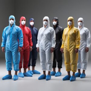 Blue Disposable Coveralls (Small, Medium, Large, X Large, XX Large, XXX Large)