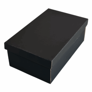 Base & Lid – Shoe Box – Black Kraft – 325 x 200 x 115mm
