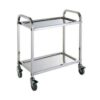 2 Tier Tea/food Trolley Tr612oe 61b/ss