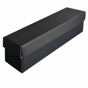 Base & Lid Box – Wine box – Black Kraft – 405 x 102 x 100mm (10 PACK)