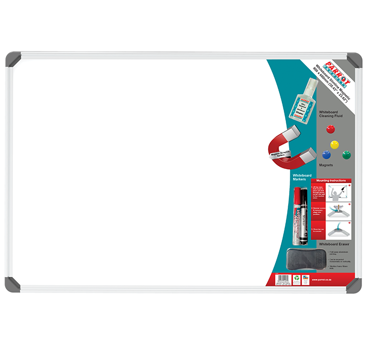 Whiteboard Slimline Magnetic 900×600 Retail