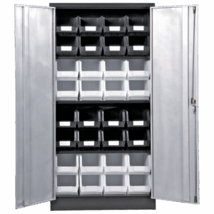 Black & Silver – Linbin ® Storage Bin Cabinet Kit