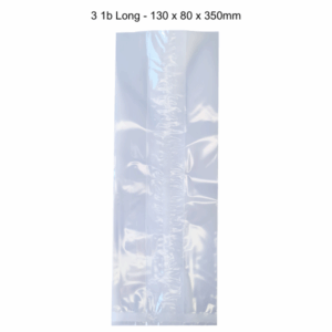 Cellophane Packets (100 units)(3lb (LONG) 130 + 80 x 350mm 30 mic)