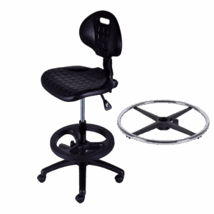 Industrial PU Draughtsman Chair