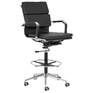Padded Eames Draughtsman Chair