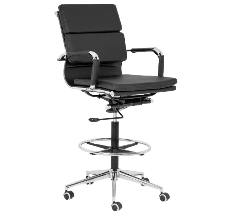 Padded Eames Draughtsman Chair
