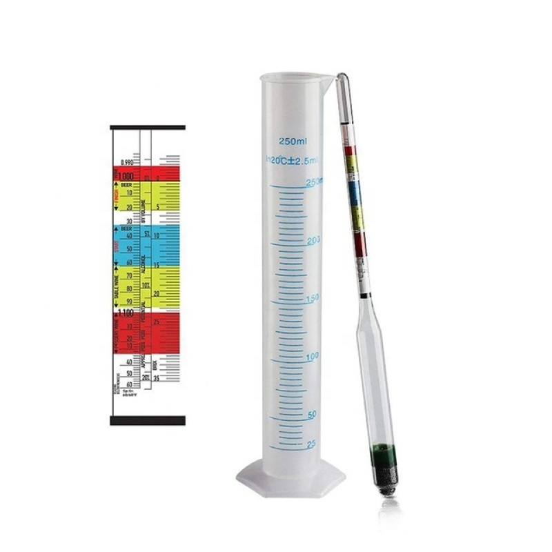 Triple Scale Alcohol-meter + 1 Measuring Cylinder