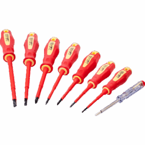 Electricians Screwdriver & Tester Set – 8Pce