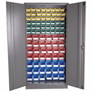 Louvre Panel & Linbin ® Storage Bin Cabinet Kit 1