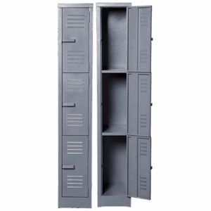 Solid Steel Locker Three Tier