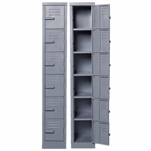 Solid Steel Locker Six Tier