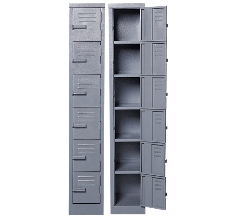 Solid Steel Locker Six Tier