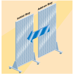 Add-On Unit For Single Sided Free Standing Louvre Panel