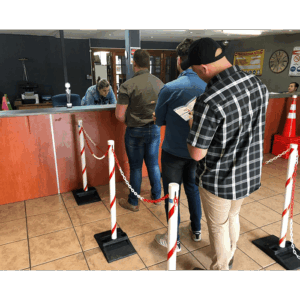 Chain Link Post & Base