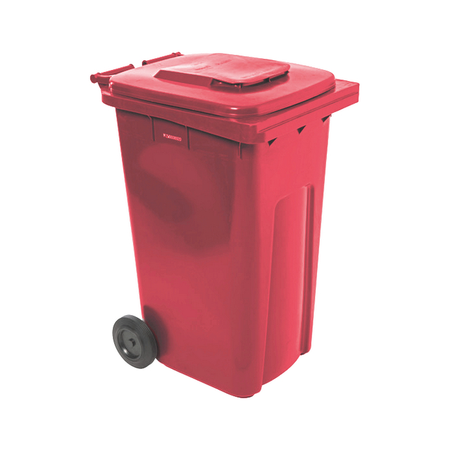 240L Red Wheelie Bin for Specific Recycling