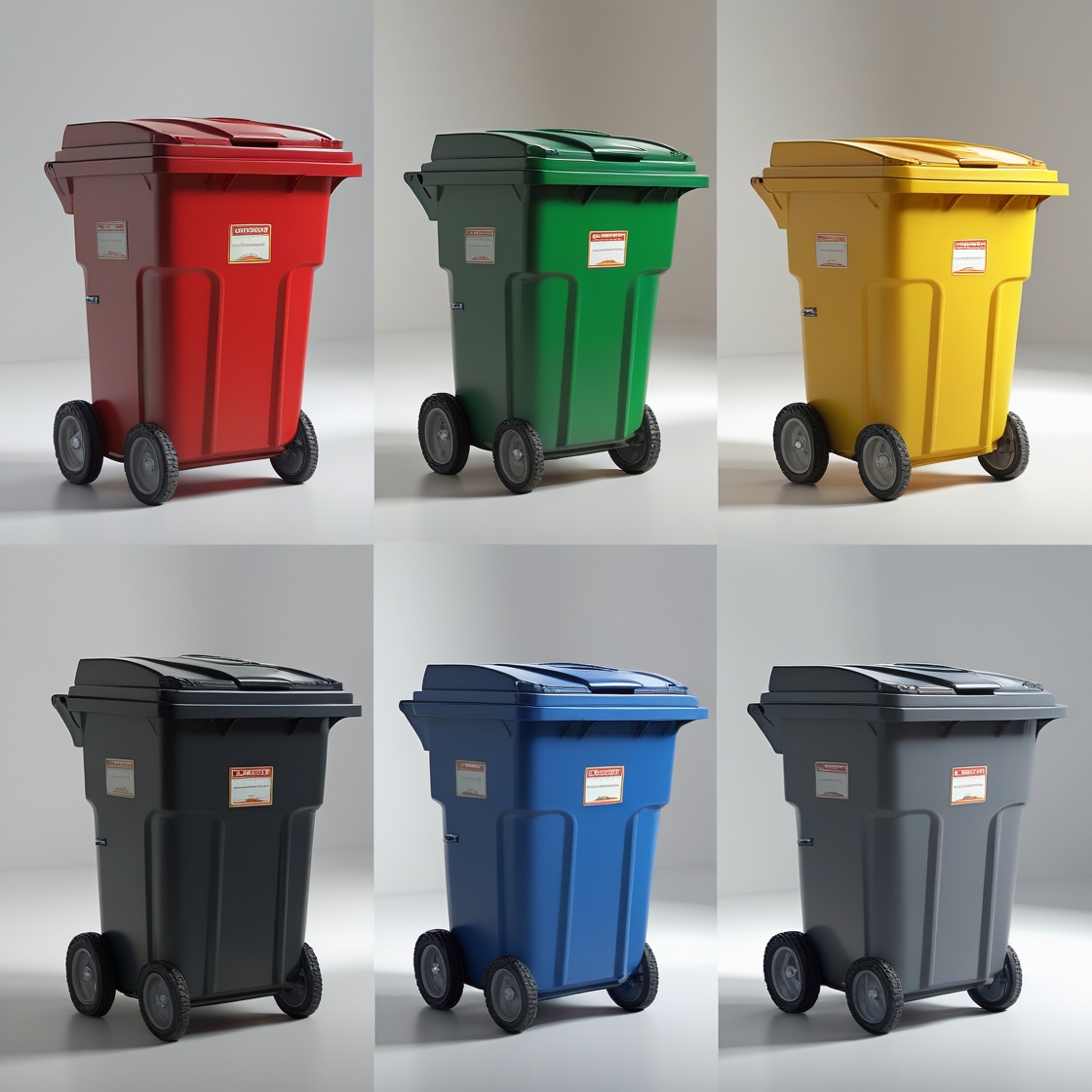 360L Wheelie Bin - Single Unit