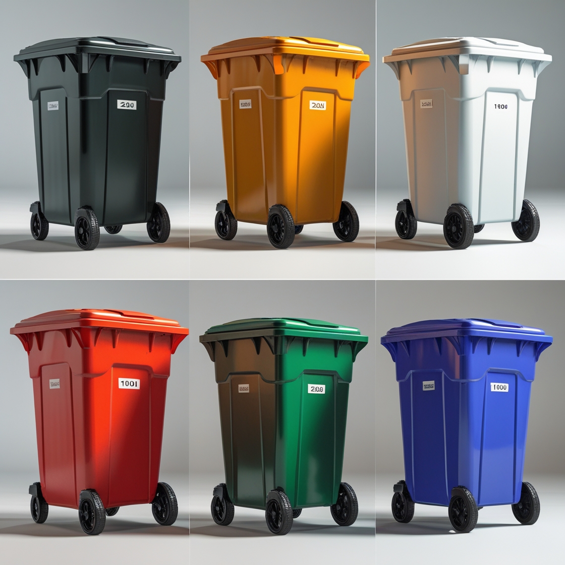 Wheelie Bin Wheels - Durable Waste Management Bin