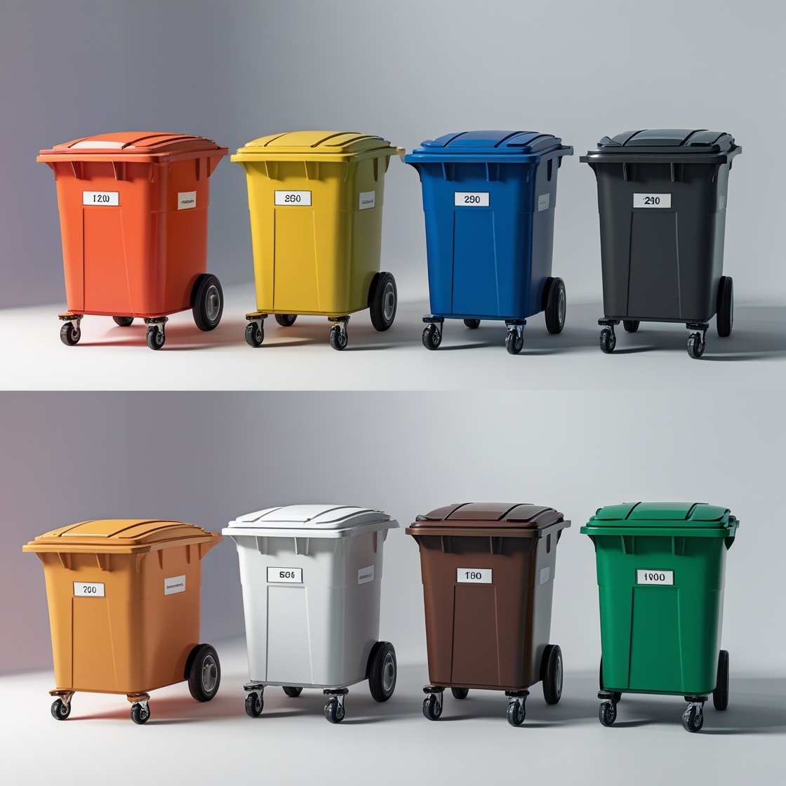 660L Wheelie Bin - Medium Commercial Size