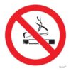 Aluminium Sign - Mini Decal Signage - No Smoking - 115 x 115mm - DECAL-NS