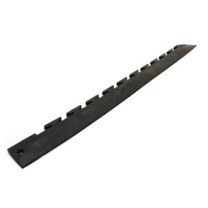 Edging for Kwiklok Interlocking PVC Floor Tiles - Recycled - 46.5 x 3 x 0.6 cm - Black - RUBKLR6