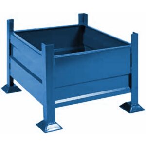 Stillage Bin - Stackable Steel Bin - Solid Side - Blue - 400Kg - SB2212