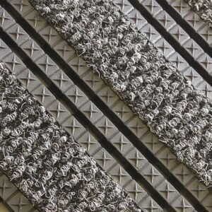 Entrance Mat - Premier Star Gripper Plus Floor Tile with PP Inserts Closed - 45 x 30 x 1.8 cm - Charcoal - PSG010001C