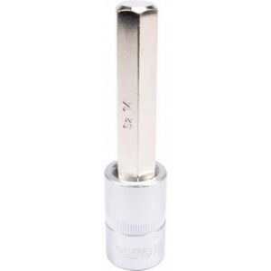 Hex Bit Socket - Chrome Vanadium - 1/2" Connector - Long - HEX 14 x 100mm - YT-04397