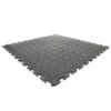 Kwiklok Interlocking PVC Floor Tiles - Recycled - 46.5 x 46.5 x 0.6 cm - Black - Pack of 4 - RUBKL64