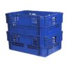 Nesting Meat Agri Crate - Plastic Box - Semi-vented Base and Vented Sides - 60 x 40 x 24 cm - Virgin Material - HACCP - PI-720B-virgin