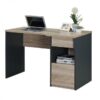 Office Desk - Colorado - 75 x 60 x 120 cm - Sanremo Oak and Dark Grey - CST 1160